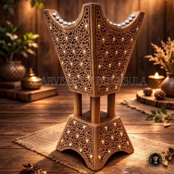 Meshed Shajarah Pattern with Stud