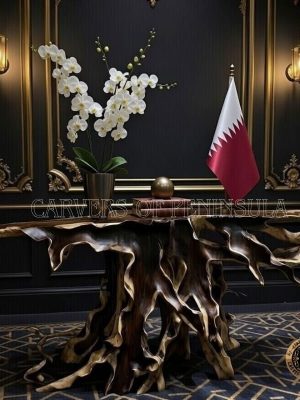 Natural Rosewood Tree Root Console