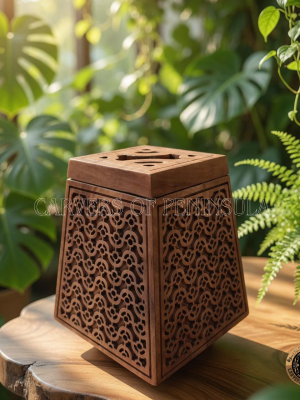 Mashrabiya Pattern Cuboid Mitkan