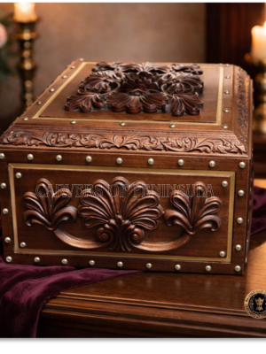 3D Carved Wooden Box