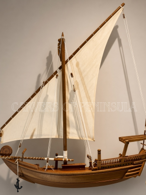 Baghlah Half Section Wall Hanged Wooden Dhow