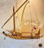 Battil Half Section Wall Hanged Wooden Dhow