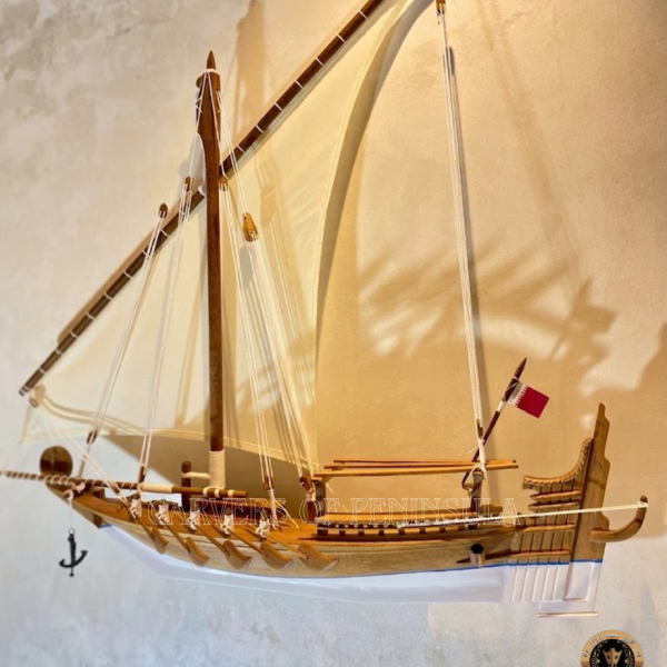 Battil Half Section Wall Hanged Wooden Dhow