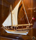 Shoe'i Half Section Wall Hanged Wooden Dhow