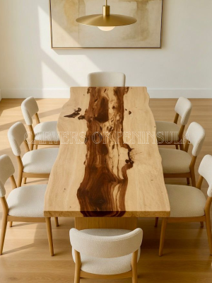 Tamarind Wood Live Edge Dining Table