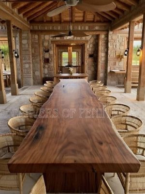 Live Edge Slab Dinning Table