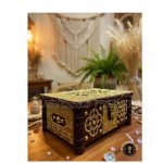 Brass Stud Ornated Wooden Chest Combo