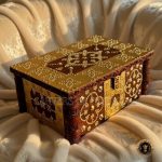Brass Stud Ornated Wooden Chest
