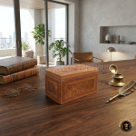 Coconut Burl Wooden Box