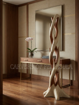 Mahogany Wood Coat Hanger