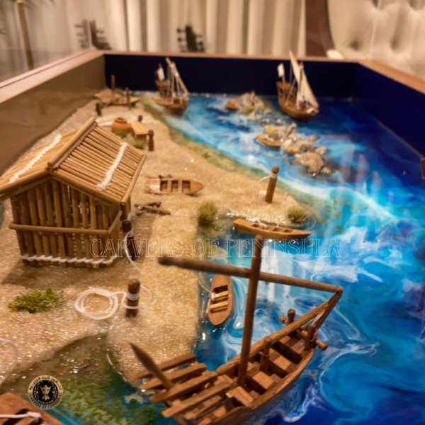 Epoxy Resin Dhow Art Work