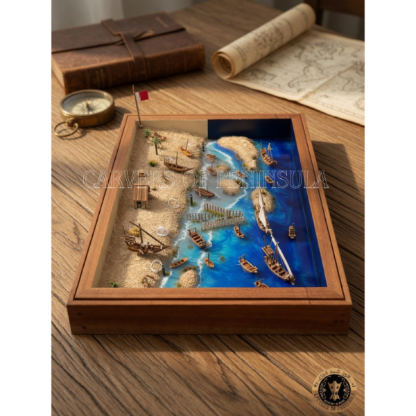 Epoxy Resin Dhow Art Work