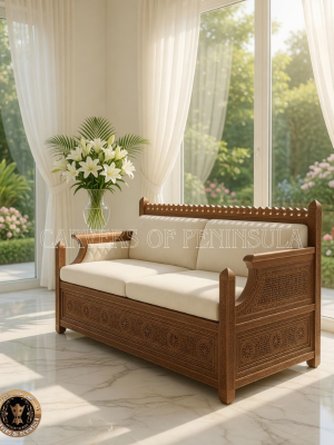 Classic Wooden Sofa – Comfort Meets Style