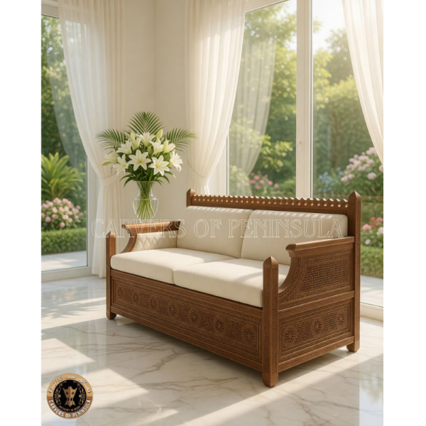 Classic Wooden Sofa – Comfort Meets Style