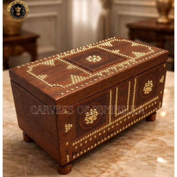 Arabic Geometric Pattern Wooden Box
