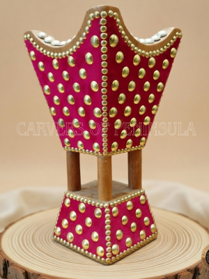 Velvet Wrapped Mitkan with Studs