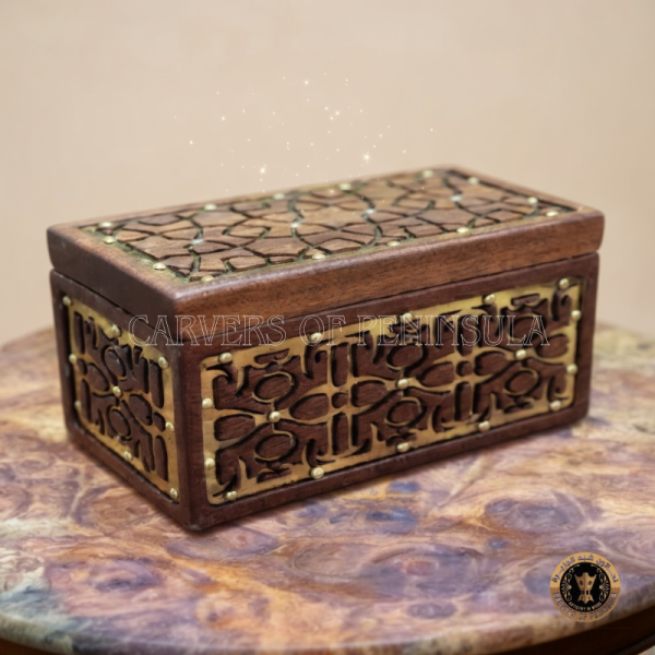 Steel Embossment Wooden Box