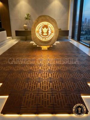 Wood Carved Flooring Parquet Tiles