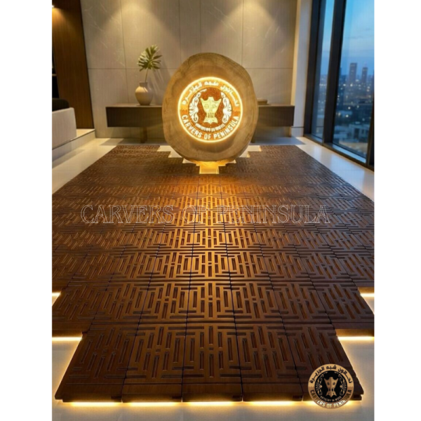 Wood Carved Flooring Parquet Tiles