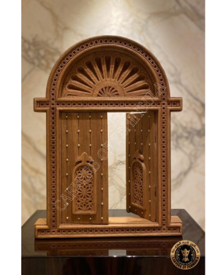 Traditional Wooden Door Miniature