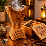 Mahafiz & Dirih Carved Teak Wood Combo Set