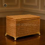 Teak Wooden Mitkan & Decorative Storage Box Combo