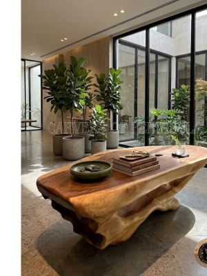 Natural Live Edge Coffee Table