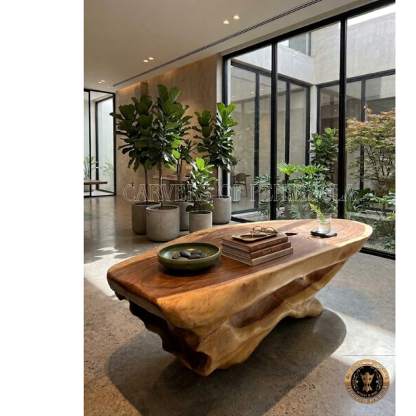 Natural Live Edge Coffee Table