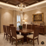 Premium Sapele wood 8-Seater Dining Table