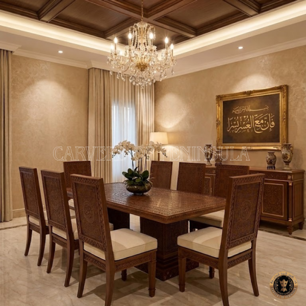 Premium Sapele wood 8-Seater Dining Table