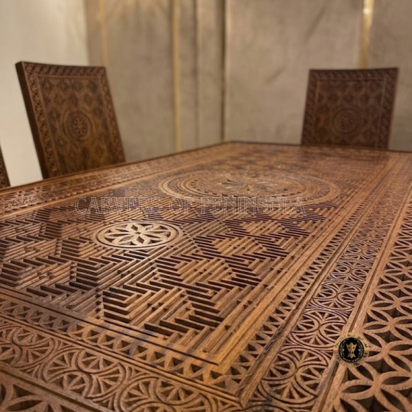 Premium Sapele wood 8-Seater Dining Table