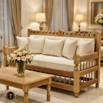 Wooden Sofa – Traditional Majlis Elegance