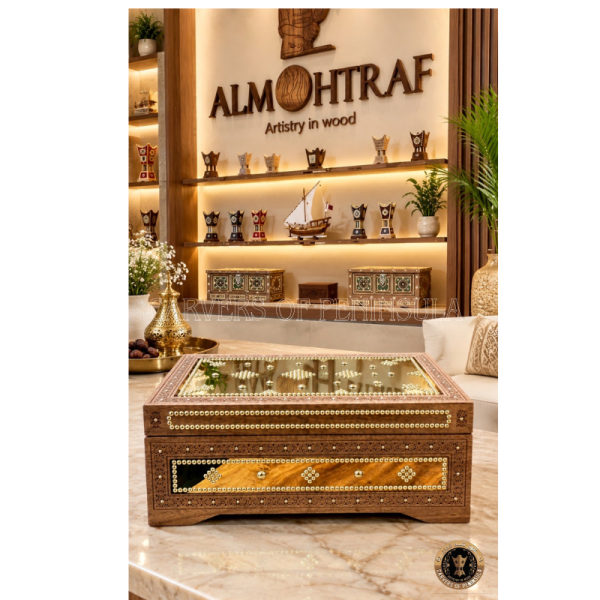 Floral Pattern Solid Teak Wood Box