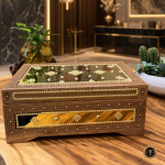 Floral Pattern Solid Teak Wood Box