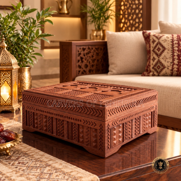 Solid Teak Wood Decorative Keepsake Box.