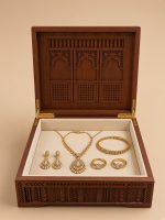 Solid Teak Wood Decorative Keepsake Box.