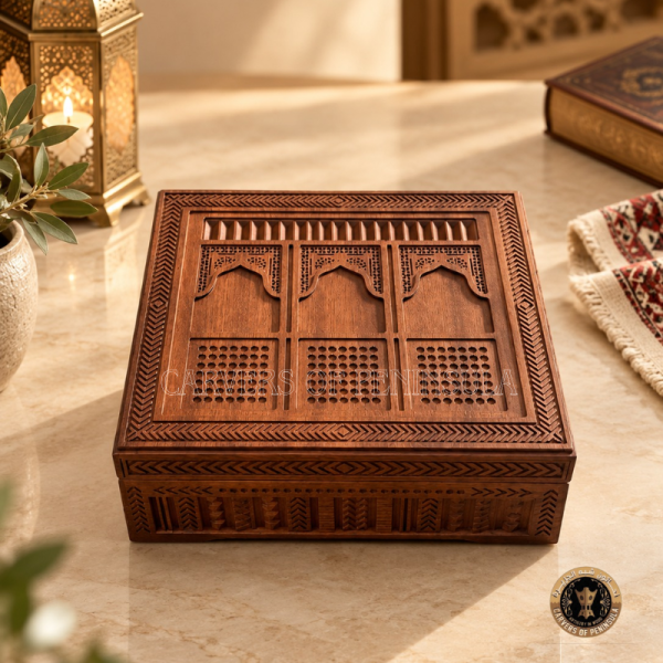 Solid Teak Wood Decorative Keepsake Box.